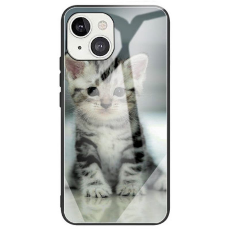 Θήκη iPhone 14 Kitten Tempered Glass